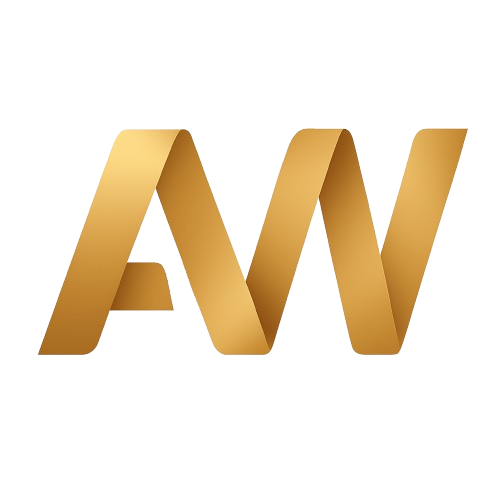 stylyzovaná písmena A a N nebo A a W